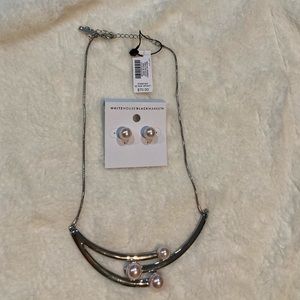 White House Black Market Necklace and Earring set
